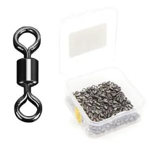 마리수 맨도래 롤링 스위벨 8자 회전 낚시 도래 스텐 100개입