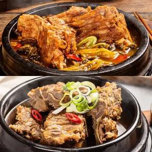 [후레쉬앤푸드]Fresh 간편조리식 한끼식사 혼합세트 (얼큰뼈해장국 1kg + 간장국물뼈찜 600g)