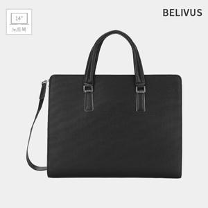 빌리버스 남성 고급 소가죽 미니멀 비지니스 노트북수납 토트백 크로스백 SSB316