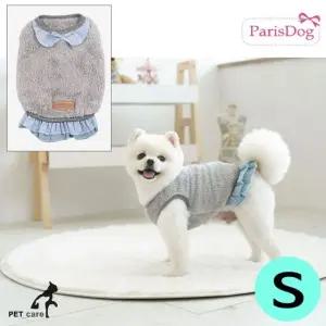 패리스독 후리스 프릴 원피스 (그레이) (S) (WFKHMJ8)