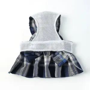 고품질 하네스+리드줄 M 산책줄 반려동물 원피스 치마하네스 (WF23987)