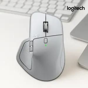 로지텍코리아 MX MASTER 4 FOR MAC 햅틱 마우스 화이트실버