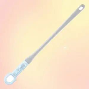 스틱 발씻기 발솔 실리콘 소프트 롱브러쉬 환자 노인