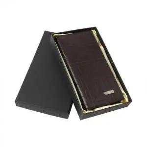 장지갑 지갑 남성용 스타일리시 다크브라운 모던