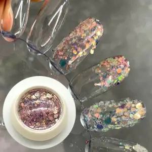 네일아트재료 스팽글 네일글리터 핑크아이