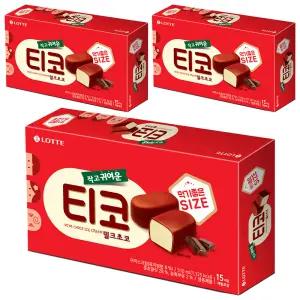 [슈팅냉동] 롯데웰푸드 티코 밀크초코, 510ml, 3개