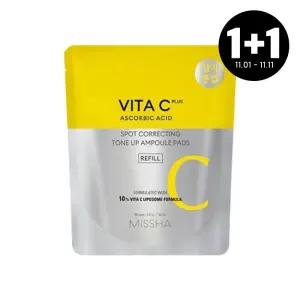 [미샤] 비타씨플러스 잡티씨 톤업 앰플 패드 (리필) 80매