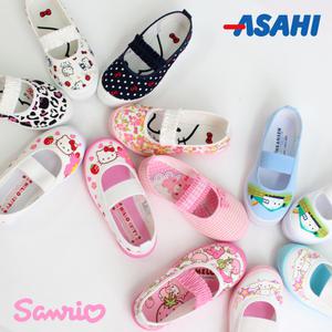 아동/유치원/어린이집/학교/흰코/재롱잔치/레이스/코사지/색깔코/캐릭터/헬로키티/일본정품/아사히 실내화