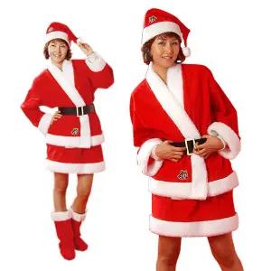 [파티공구]여성산타복5종세트(고급형) 여성 산타복 5종 세트 고급 여자 산타 복장 성인 용품