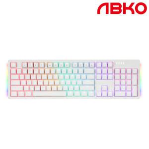 앱코 K515 측면RGB 게이밍 기계식 키보드 화이트 갈축