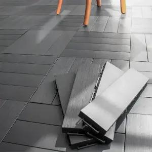 아임홈리빙 이지컷 꼼꼼한 인테리어 베란다 조립식 데크타일 다용도실 셀프 리모델링