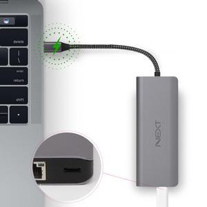 덱스지원 Type-C to HDMI/USB3.0/카드리더 멀티아답타 NEXT 326TCH-DX
