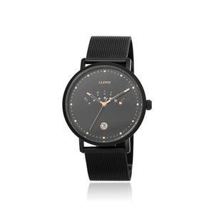 로이드 엘메이트 러브요일 블랙 커플 남성 메쉬시계 LL1M19571MBB