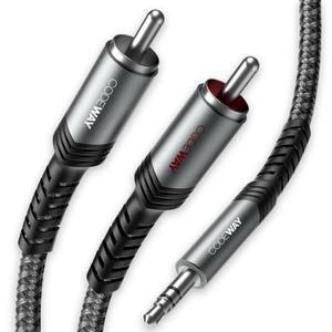 [코드웨이] 3.5mm AUX to 2RCA 케이블 5m