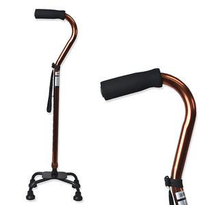 미래 고령자용 4발 접이식 지팡이 10단 길이조절 고무발 MR-3007