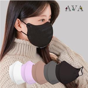 [아바] KF94 200매_한장 백원대 AVA 새부리형 컬러마스크