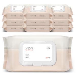 [데일리워터] 간편한장 행주티슈 캡형 10팩/팩당80매