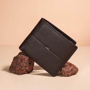 YB CA3606B 가죽 반지갑 남성 지갑 심플 모던 중지갑