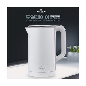 길텐 2L 무선 전기포트 이중단열 스텐304 GTK-2050W 대용량 전기주전자 커피포트