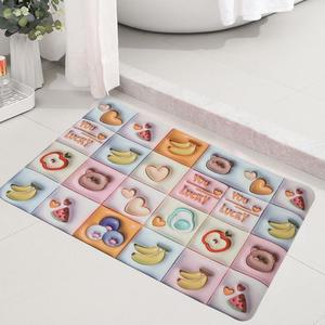 [OFM895RR]3D 규조토 욕실 발매트 욕실매트 후르츠