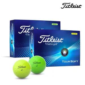 [타이틀리스트] 정품 2024 투어 소프트 Tour Soft  2피스 12구 컬러골프공