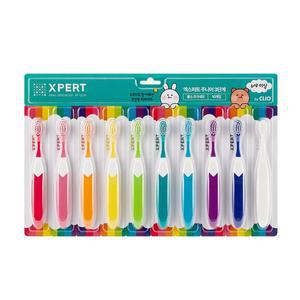 크리오 엑스퍼트 초극세모 불소 어린이 칫솔 3단계 10개입