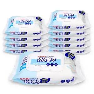 위생행주(80매 캡형) 10개 주방청소물티슈 주방행주 일회용행주 청소용품