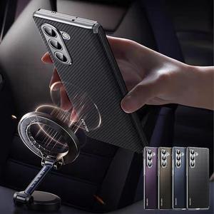 갤럭시 z폴드 7 6 5 4 카본 마그네틱 링 내장 맥세이프 호환 슬림 힌지 보호 범퍼 하드 지폴드 폴더 케이스