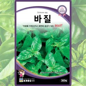세계종묘 바질 씨앗 300립 바실 바질씨 허브 종자