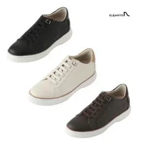 [롯데백화점]엘칸토 남성 발등 밴드 키높이 스니커즈 LCMS53U44C (블랙,브라운,아이보리)