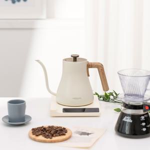 하트만 프리미어 전기드립 커피포트 미세 온도조절 보온 전기포트 (아이보리)