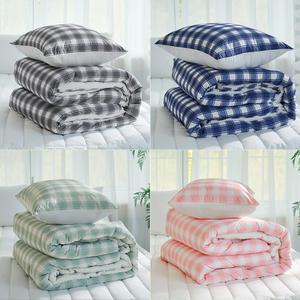 올포베딩 허그미 체크 차렵이불+베개커버 세트