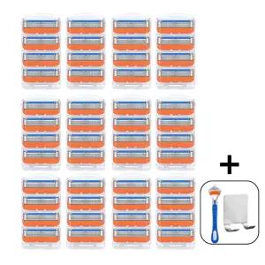 나폴리가든 질레트 호환 면도날 48개 (5중날 4개입 x 12카트리지) 퓨전 프로글라이드 스킨텍 호환용