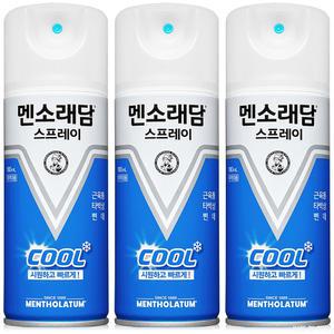 멘소래담 스프레이 에스 쿨타입 파스 180ml 3개