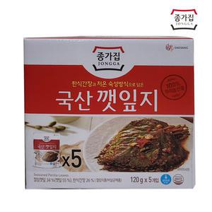 코스트코 종가집 국산 깻잎지 600g (120g X 5개) 깻잎장아찌 김치