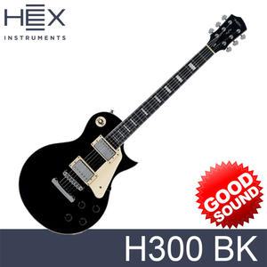 헥스 H300 BK 일렉기타 블랙 색상 입문용 초보용