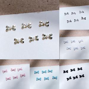 고네일 / 진주리본 네일파츠 미니블링리본파츠 13시리즈 6종 (택1) 5개입