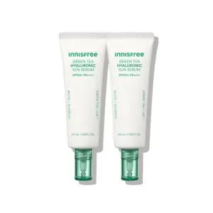 이니스프리 그린티 히알루론산 진정 수분 선세럼 SPF50+ PA++++ 50mL 2개