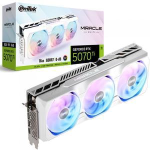 이엠텍 지포스 RTX 5070 Ti MIRACLE WHITE D7 16GB VGA 그래픽카드