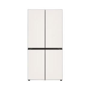 LG 키친핏 4도어 빌트인 600리터 양문형 냉장고 미스트 베이지