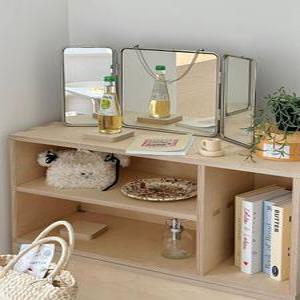 거울 좌우반전 접이식 다용도 메이크업 화장대 남이보는