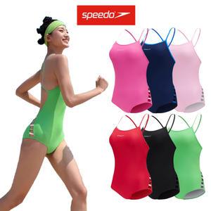 스피도 SPEEDO 2025 여성 실내 원피스 수영복 로우컷 Y백 817013H886 강습