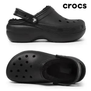 여성용 클래식 플랫폼 라인드 털  블랙 207938-001