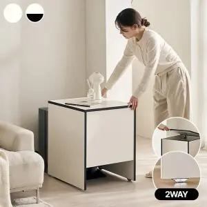 [삼익가구]로히든 2WAY 바퀴형 로봇청소기 수납장 보관함