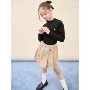 [BEANPOLE KIDS] [BEANPOLE KIDS] [BEANPOLE KIDS] 여아 클래식 골지 티셔츠  블랙 (BI5941G015) (BI5941G015) (BI5941G015)