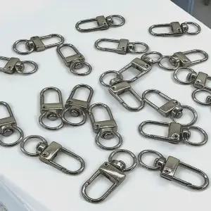 한세트 키링 50개 회전 부자재 쇠고리 3.3cm 고리 D자