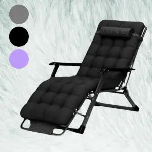 리클라이너 무중력 접이식 라운지체어 낮잠 휴게용 폴딩 안락의자 쿠션추가 옵션 3색상