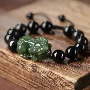 비휴 화전옥 팔찌 펜던트 평화 선물 행운 옥팔찌 옥