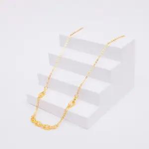 [베티블루] 995 999 24K 순금 비즈 포인트 체인 여성 여자 3.75g 금 목걸이