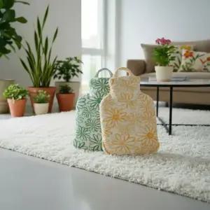 파쉬 보온물주머니 0.8L + 데이지꽃 4중거즈면커버